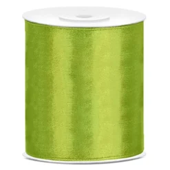 Satinbånd Limegrønt