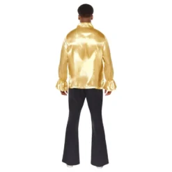 Satinskjorte Guld