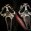 Scream Ghostface Guld Chrome Maske