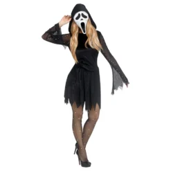 Scream Ghost Face Pearl Kjole Kostume