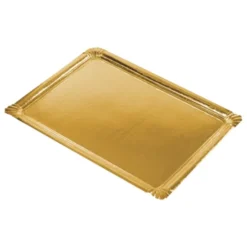 Serveringsfad Pap Rektangulært Guld