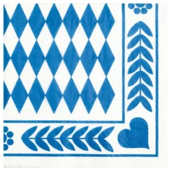 Servietter Blå Bayersk