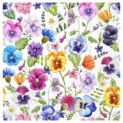 Servietter Blomster Sommer