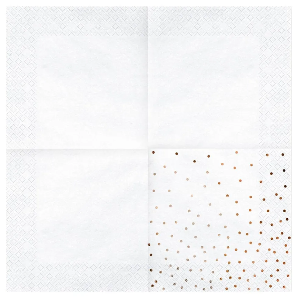Servietter Dots Rosaguld