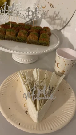 Servietter Eid Mubarak