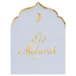 Servietter Eid Mubarak Lyseblå