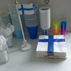 Servietter Finsk Flag