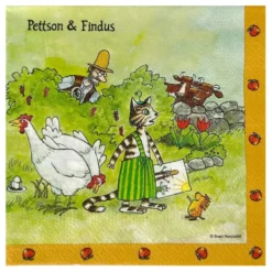Servietter Hønsene Pettson & Findus