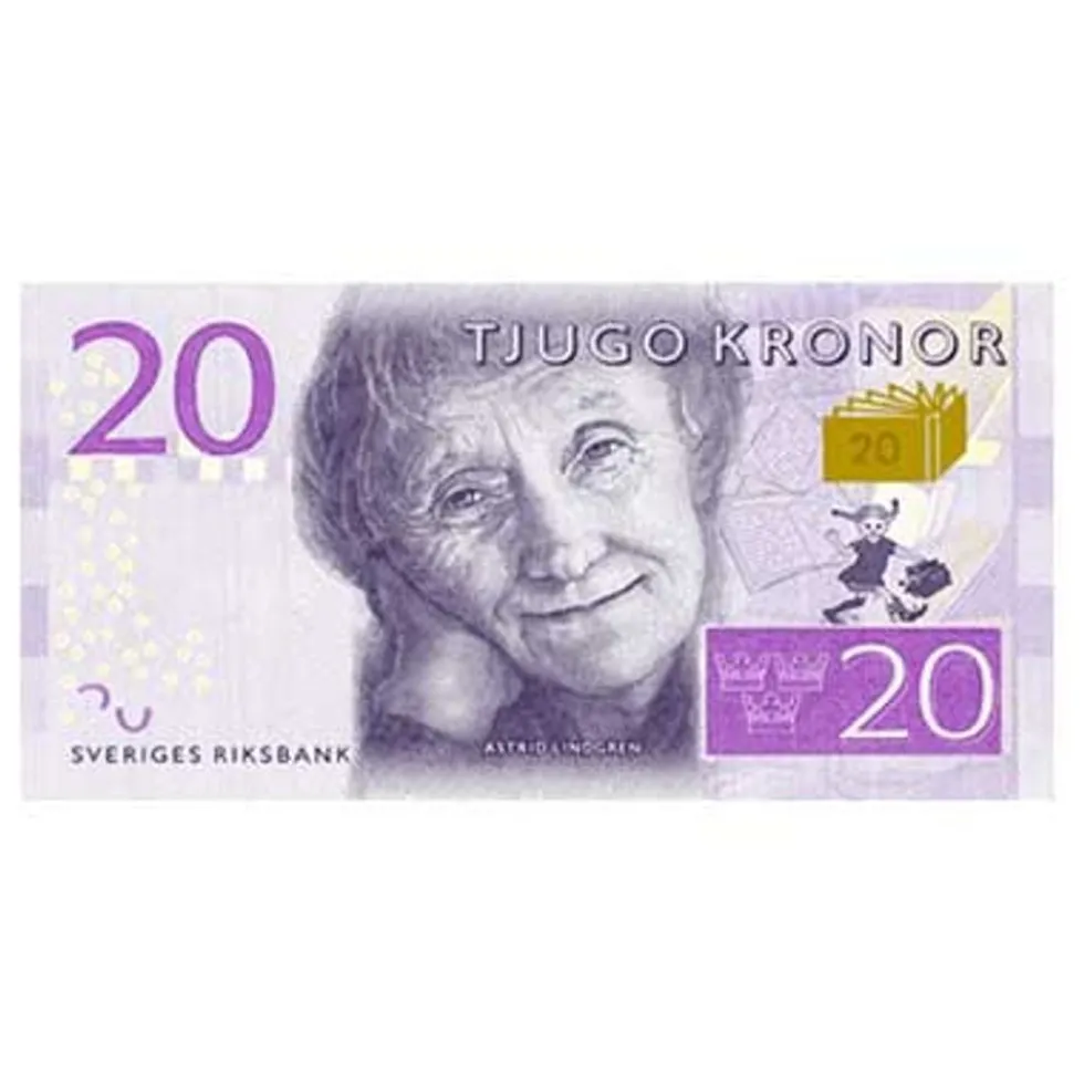 Servietter 20-kronesedler