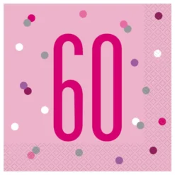 Servietter 60 Lyserød
