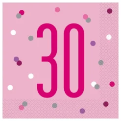 Servietter 30 Lyserød