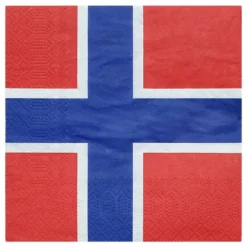 Servietter Norsk Flag