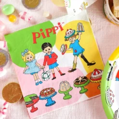 Servietter Pippi Langstrømpe