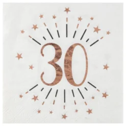 Servietter 30 Sparkling Rosaguld