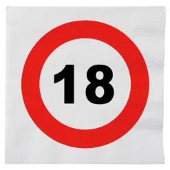 Servietter Trafikskilt 18