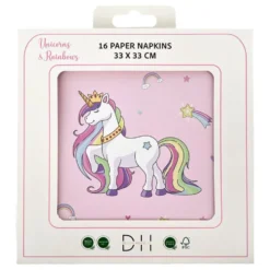 Servietter Unicorns & Rainbows