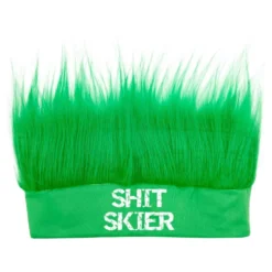 Shit Skier Pandebånd med Hår Neongrøn