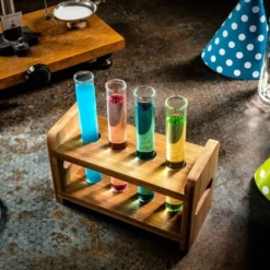 Shotglas Reagensglas i Stativ