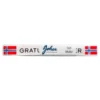 Silkebånd "Gratulerer" Norske Flag
