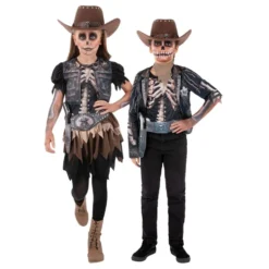 Skelet Cowboy Børnekostume