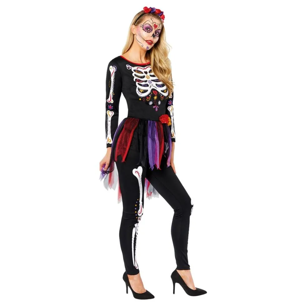 Skelet Damekostume