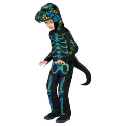 Skelet Dino Børnekostume