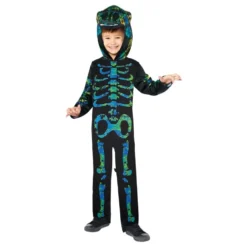 Skelet Dino Børnekostume
