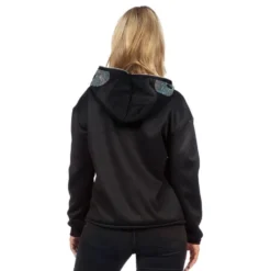 Skelet Hoodie Glitter med Lynlås