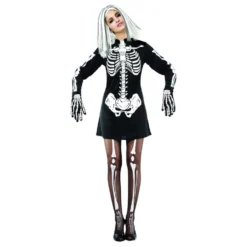 Skeletkjole Kostume