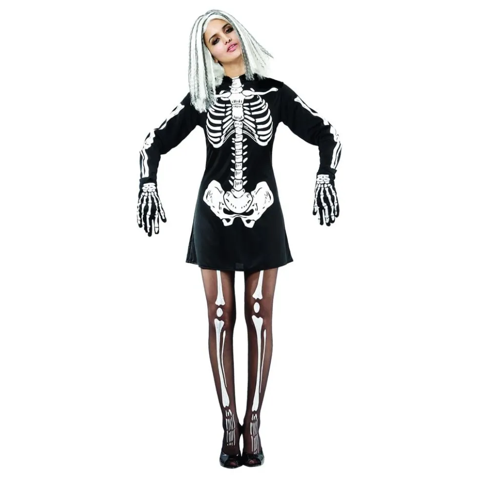 Skeletkjole Kostume