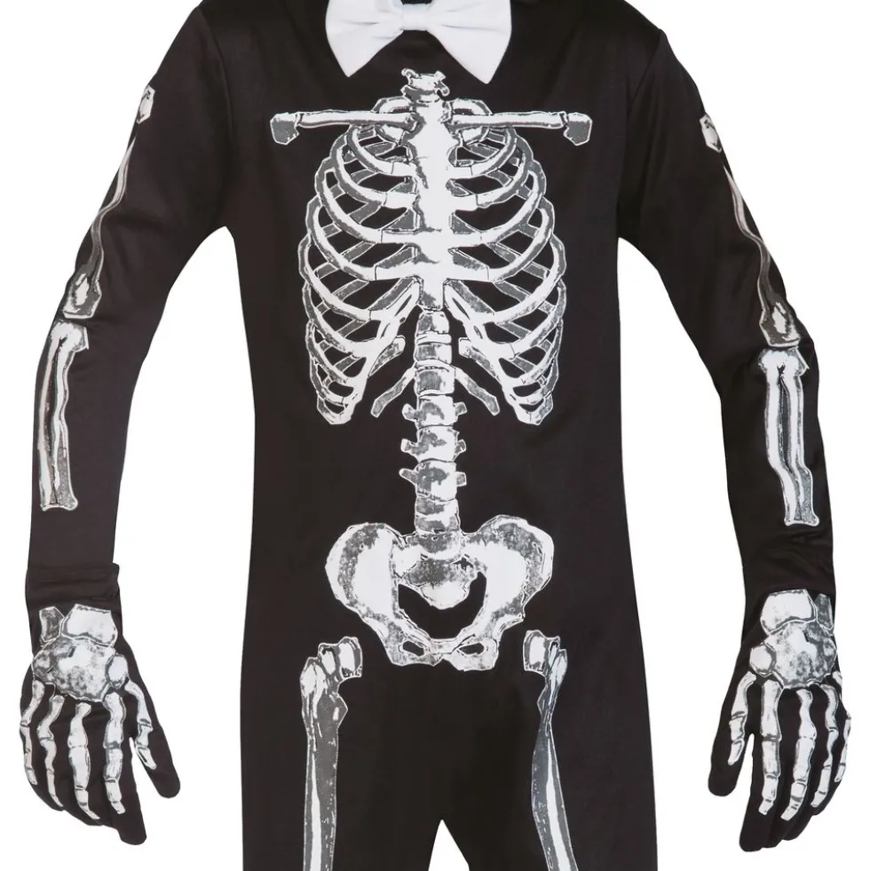 Skelet med Hat Børnekostume