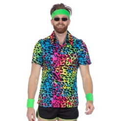 Skjorte Leopard Neon Herre