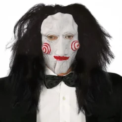Skrækdukke Latexmaske med Hår