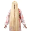 Skrækpige Lang Paryk Blond