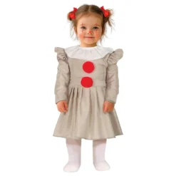 Skræmmende Klovn Baby Kostume