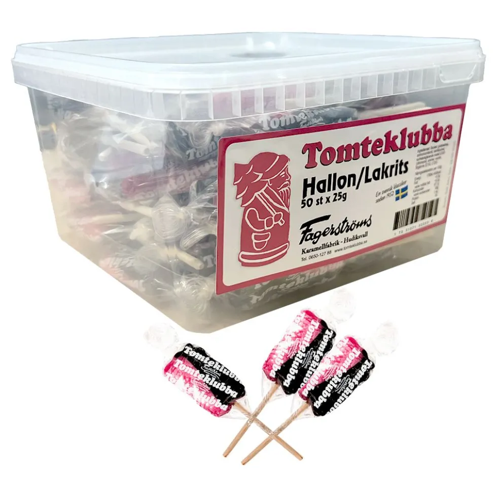 Slikkepind Hindbær/Lakrids Storpak