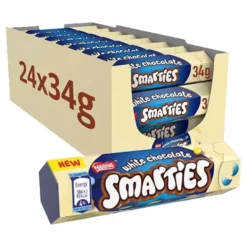 Smarties White Chocolate Tube Økonomipakke