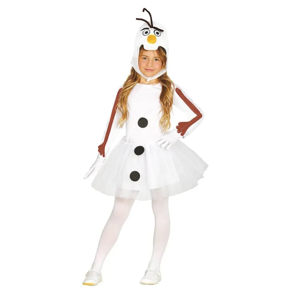 Snemand Kjole Børnekostume