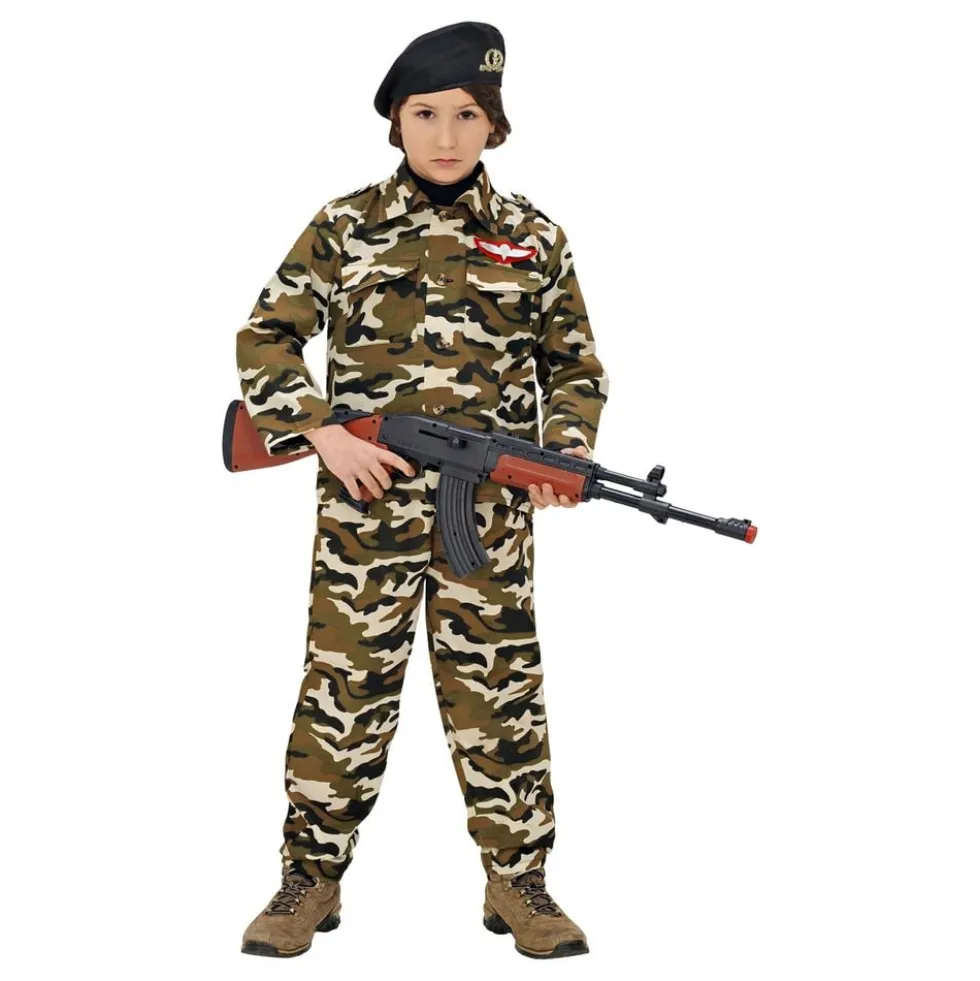 Soldat Camouflage Børnekostume