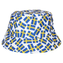 Solhat med svenske flag
