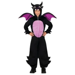 Sort Drage Børnekostume