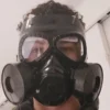 Sort Gasmaske
