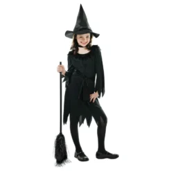 Sort Heks Børnekostume
