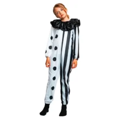 Sort/Hvid Klovn Børnekostume