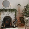 Sort Metalskilt Merry Christmas
