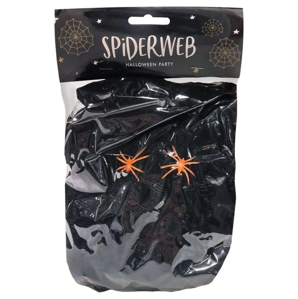 Sort Spindelvæv med Edderkopper