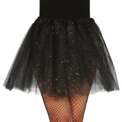 Sort Tylnederdel med Glitter