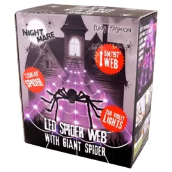 Spindelvæv LED med edderkop
