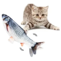 Sprællende Fisk Kattelegetøj