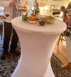 Ståbordsovertræk Hvid